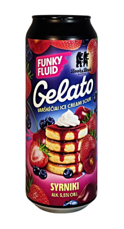 Pivovar Funky Fluid w/ Bear & Boar - Gelato: Syrniki 18° 0,5l (Ice Cream Sour)