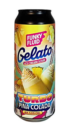 Pivovar Funky Fluid - Gelato: Turbo Piña Colada 18° 0,5l (Ice Cream Sour)