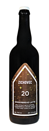 Rodinný pivovar Zichovec - Gingerbread Latte 20° 0,75l (Milk Stout)