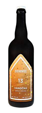 Rodinný pivovar Zichovec - Vánočka 2025 13° 0,75l (světlý ležák)
