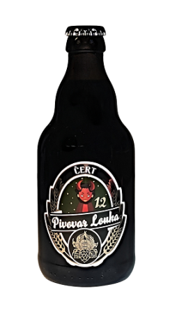 Pivovar Louka - Čert 12° 0,33l (Stout)
