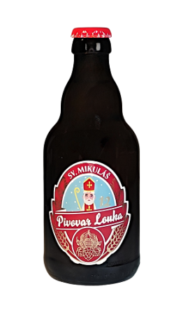 Pivovar Louka - Mikuláš 12° 0,33l (světlý ležák)