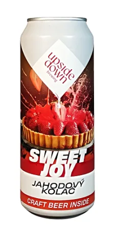 Pivovar Upside Down - Sweet Joy: Jahodový koláč 14° 0,5l (Pastry Sour)