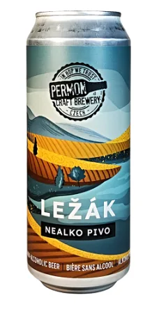 Pivovar Permon - Ležák nealko pivo 0,5l (světlý nealko ležák)