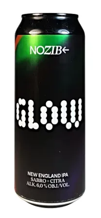 Pivovar Nozib - Glow NEIPA Sabro + Citra 15° 0,5l (New England IPA)