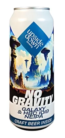 Pivovar Upside Down - No Gravity Galaxy & HBC 1019 14° 0,5l (NEIPA)