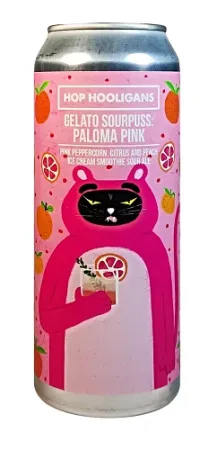 Hop Hooligans Brewery - Gelato Sourpuss: Paloma Pink 30° 0,5l (Ice Cream Smoothie Sour)