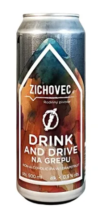 Rodinný pivovar Zichovec - Drink and Drive na Grepu 0,5l (Nealko IPA)