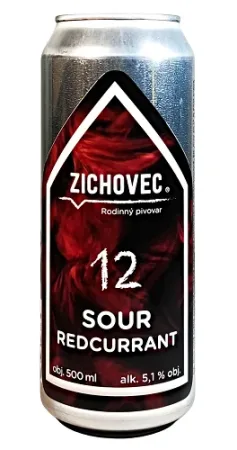 Rodinný pivovar Zichovec - Sour Redcurrant 12° 0,5l (Sour Ale)