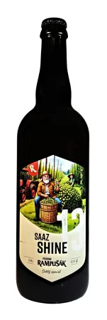 Pivovar Rampušák - Saaz Shine 13° 0,75l (světlý speciál)