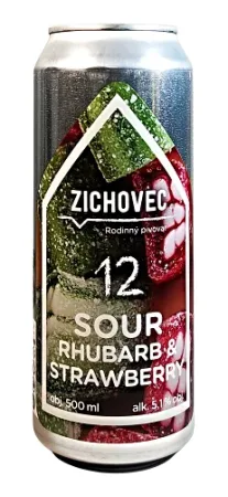 Rodinný pivovar Zichovec - Rhubarb & Strawberry 12° 0,5l (Sour)