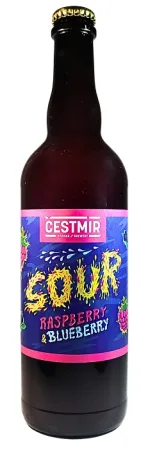 Pivovar Čestmír - Raspberry & Blueberry 12° 0,75l (Sour Ale)