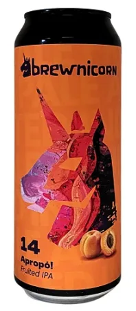 Pivovar Brewnicorn - Apropó! 14° 0,5l (Fruited IPA)