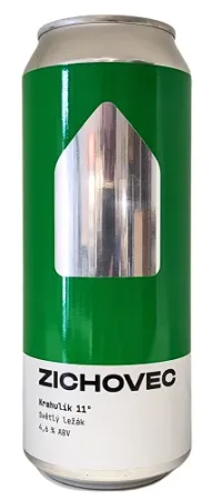 Rodinný pivovar Zichovec - Krahulík 11° 0,5l (světlý ležák)