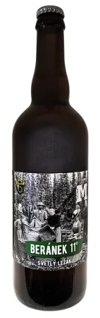 Pivovar Máša - Beránek 11° 0,75l (světlý ležák)