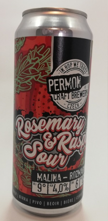 Pivovar Permon - Rosemary a Raspberry Sour 8° 0,5l (Sour)