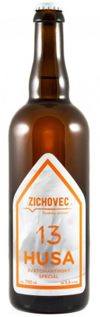 Rodinný pivovar Zichovec - Husa 13° 0,75l (světlý speciál)
