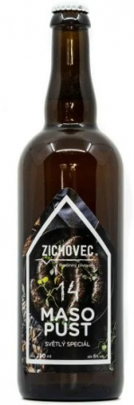 Rodinný pivovar Zichovec - Masopust 14° 0,75l (světlý speciál)