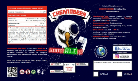 Chernobeer - Snow ALErt 13° - 1,5 litru (Winter Ale)