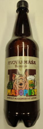 Pivovar Máša - Masopust 12° 1l (světlý ležák)