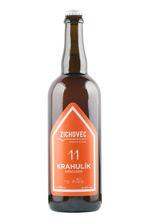 Rodinný pivovar Zichovec- Krahulík11° 0,7l (světlý ležák)