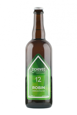 Rodinný pivovar Zichovec- Robin12°  0,7l (American Pale Ale)