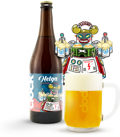 Pivovar Clock - Helga 13° 0,7l (Festbier)