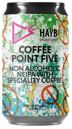 Pivovar Funky Fluid - Coffee Point Five Hazy IPA 0,33l (Nealkoholické pivo)