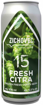 Rodinný pivovar Zichovec - Fresh Citra 15° 0,5l (New England IPA)